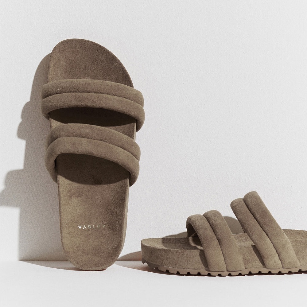 NIB Varley Giles Quilted Slides 2.0 size 10/41.5